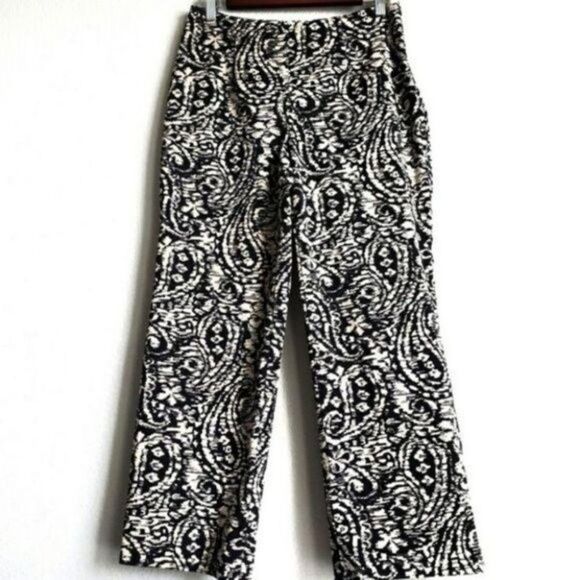 Harold's Pants - Harold's paisley ankle cropped pants size 4
